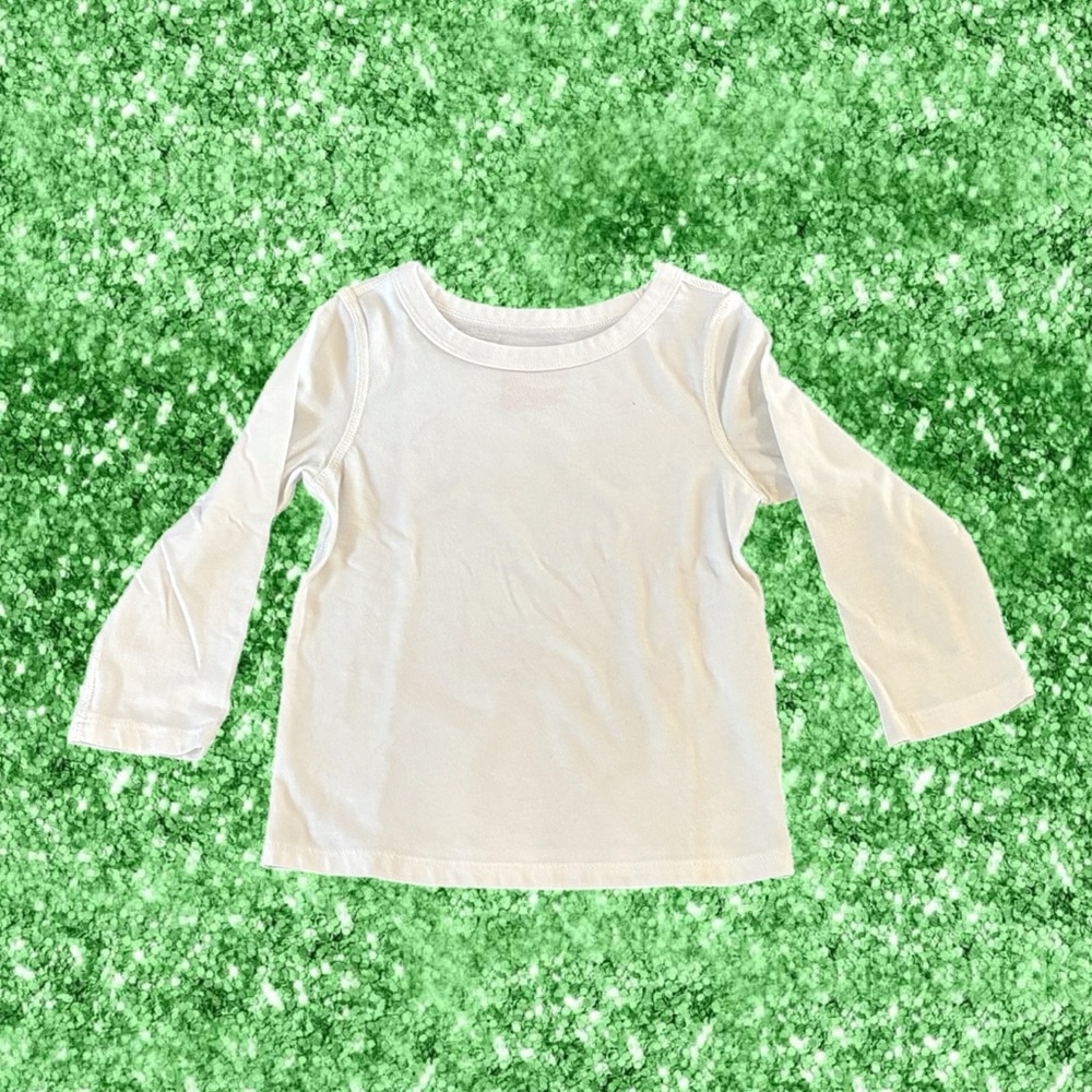 Simple and Plain White Long Sleeve Shirt Kids Size 3T from Cat & Jack